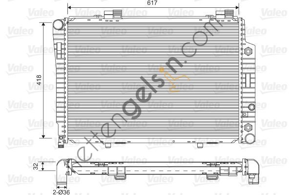 VALEO 731805 RADYATOR MERCEDES C180  MERCEDES BİNEK MOTOR SU RADYATORU