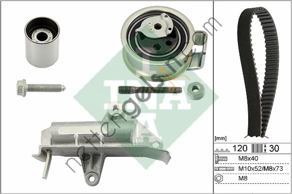 INA 530017710 TRIGER SETI A6 00>05 GOLF IV 98>01 BORA 98>02 PASSAT 98>00 1.9TDI AJM AUY ATJ 1Z AHU ANU  VW-AUDI-SEAT-SKODA BİNEK TRİGER SETİ