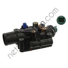 FEBI 34977 TERMOSTAT GOVDESI KOMPLE P206-P307-PARTNER II-BERLINGO II-PA  PEUGEOT-CITROEN BİNEK TERMOSTAT
