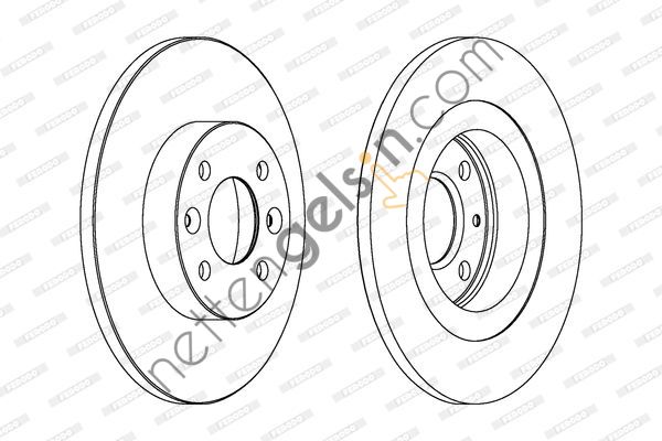 FERODO DDF1502 ON FREN AYNASI (DISKI) LOGAN 04>SANDERO 08>TWINGO II 1,2 / 1,4 / 1,5DCI / 1,6 (ABS LI ARACLAR ICIN) 6001547683 (BOSCH 0986479164 EŞDEĞERİ) DACIA BİNEK FREN DISKI ON
