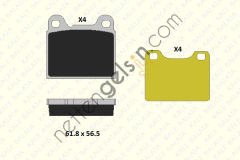 KALE B 20755 150 14 KD11 ARKA FREN BALATASI VOLVO 850, S70, V70 240 2,3, 2,4 D, 740 2,0, 2,3, 2,3 16V  VOLVO BİNEK FREN BALATASI
