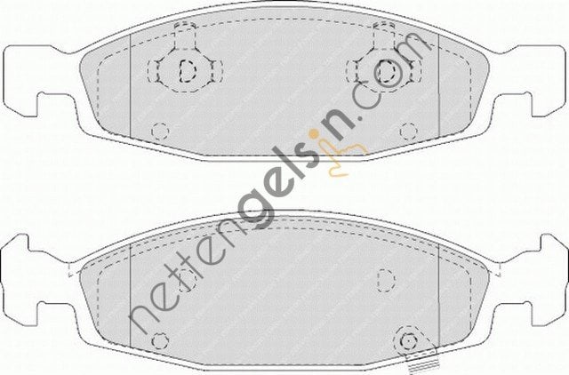 FERODO FDB1523 ON FREN BALATASI GRAND CHEROKEE 3,1TD&sol;4,0I&sol;4,7I V8 04&sol;99-->2,7CRD 10&sol;01-->  JEEP BİNEK FREN BALATASI
