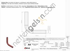 IBRAS 65780 3 KAT POLYESTERLI SILIKON Q 16mm 15cm x 15cm DIRSEK HORTUMU  GENEL BİNEK RULO HORTUM