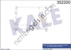 KALE 352200 MOTOR SU RADYATORU BRAZING VECTRA C SIGNUM Z16XE Z18XE  OPEL BİNEK MOTOR SU RADYATORU