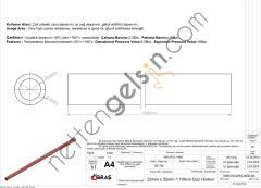 IBRAS 65758 DUZ HORTUM 22mm KIRMIZI SILIKON 3 KAT POLYESYERLI  GENEL BİNEK RULO HORTUM