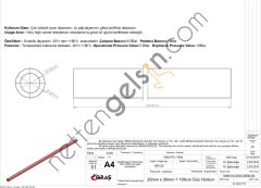 IBRAS 65757 3 KAT POLYESTERLI SILIKON 20mm DUZ HORTUM 1 MT  GENEL BİNEK RULO HORTUM