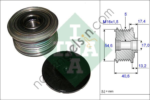 INA 535010910 ALTERNATOR KASNAGI CLIO II SYMBOL KANGOO LOGAN SANDERO  DACIA BİNEK ALTERNATÖR KASNAĞI