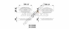 BRAXIS AB0007 ON FREN BALATASI COMBO C CORSA C 1.3 1.7 CDTI 01=> MERIVA 03=> TIGRA 04=>  OPEL BİNEK FREN BALATASI
