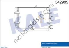 KALE 342985 KLIMA RADYATORU H100 KAMYONET 04>  HYUNDAI BİNEK KLİMA RADYATÖRÜ