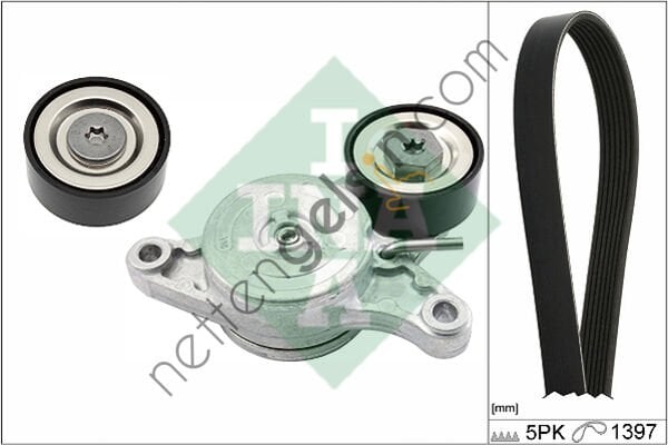 INA 529018010 KANALLI V KAYIS SETI MINI R55 R56 R57 R58 R59 R60 R61  BMW BİNEK V KAYIS GERGI SETI
