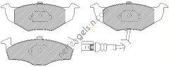 FERODO FDB1634 ON FREN BALATASI POLO / CLASSIC 1.4 1.6 95>01 IBIZA 96>02 CORDOBA 96>02 6Q0698151B (DELPHI LP1709 EŞDEĞERİ) VW-AUDI-SEAT-SKODA BİNEK FREN BALATASI