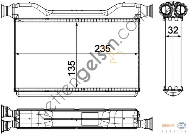 BEHR AH189000P KALORİFER RADYATÖRÜ F-01/02/07/10/11 N-47/57 64119163330 BMW