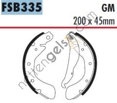 FERODO FSB335 ARKA FREN BALATASI KALIN TIP ASTRA G - VECTRA A - ASTRA F - CORSA C  OPEL BİNEK FREN BALATASI