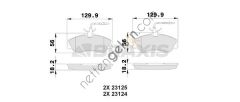 BRAXIS AB0020 ON FREN BALATASI PARTNER P306 CABRIOLET / SEDAN 1.8I 16V 2.0I BERLINGO XSARA 1.8I.1.9D (< 03) FISL  PEUGEOT-CITROEN BİNEK FREN BALATASI