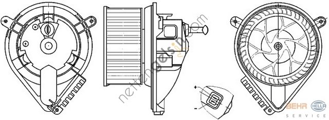 BEHR AB271000S KALORİFER MOTORU SPR 313 CDİ(AB271000S) A0008352285 MERCEDES