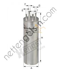 HENGST H207WK02 YAKIT FİLTRESİ VW T5 T6 1.9- 2.0-2.5 TDİ 7H0127401A-B VW
