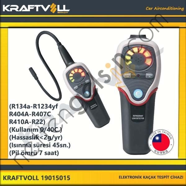 KRAFTVOLL 19015015 ELEKTRONIK KAÇAK TESPIT CIHAZI-(R134a-R1234yf-R404A-R407C-R410A-R22)-(Kullanim 0/40C.)-(Hassaslik<2g  GENEL BİNEK KLIMA SISTEM ÜRÜNLERI