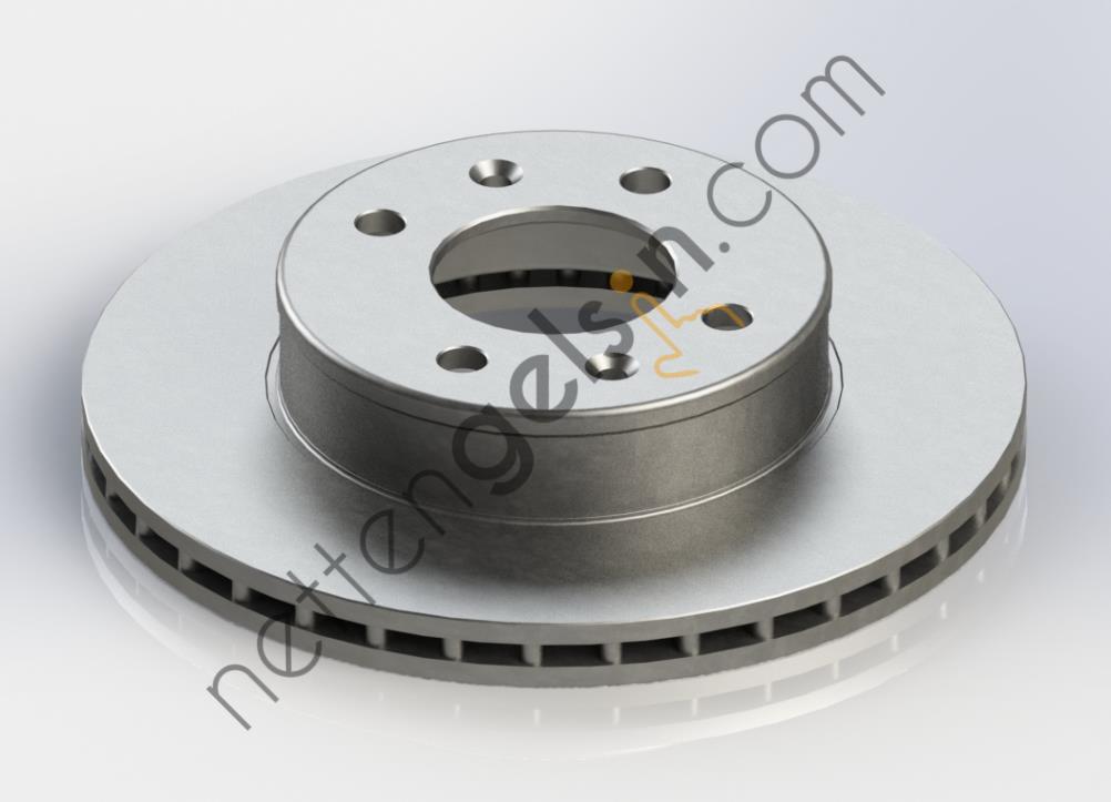 KRAFTVOLL 07040044 ON FREN AYNASI HAVALI 241mm ACCENT ADMIRA 03>06 (1611100 ILE AYNI)  HYUNDAI BİNEK FREN DİSKİ