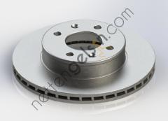 KRAFTVOLL 07040044 ON FREN AYNASI HAVALI 241mm ACCENT ADMIRA 03>06 (1611100 ILE AYNI)  HYUNDAI BİNEK FREN DİSKİ
