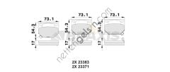 BRAXIS AB0027 ARKA FREN BALATASI SUBARU IMPREZA 2.0 2.5 WRX TURBO 05-12  SUBARU BİNEK FREN BALATASI
