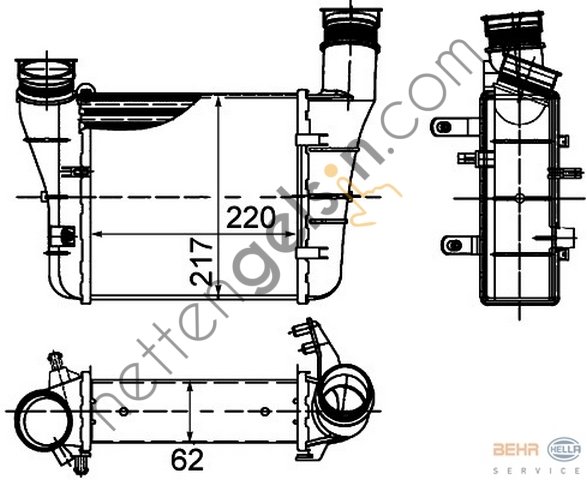 BEHR CI426000S RADYATÖR VW INTERKOL A4 2.0 TDİ BRE/BLB(CI426000S) 8E0145805AA VW