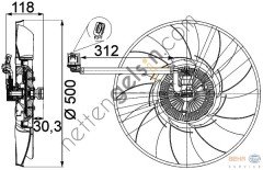 BEHR CFF468000P FAN DİSCOVERY RANGE III 3.6 (KOMPLE)(CFF468000P) PGG500360 LAND ROVER