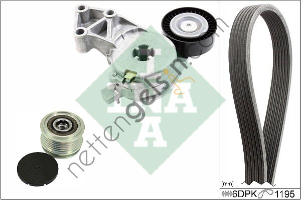 INA 529047020 V KAYIS SETI A3 TT ALHAMBRA LEON OCTAVIA BORA GOLF VI CADDY SHARAN 97>10 AEG APK AQY AZH AZJ 1.6 1.8 2.0T  VW-AUDI-SEAT-SKODA BİNEK V KAYIS GERGI SETI