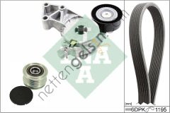INA 529047020 V KAYIS SETI A3 TT ALHAMBRA LEON OCTAVIA BORA GOLF VI CADDY SHARAN 97>10 AEG APK AQY AZH AZJ 1.6 1.8 2.0T  VW-AUDI-SEAT-SKODA BİNEK V KAYIS GERGI SETI