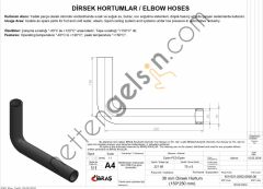 IBRAS 65406 DIRSEK HORTUMU Q 30mm 15cmx25cm  GENEL BİNEK RULO HORTUM