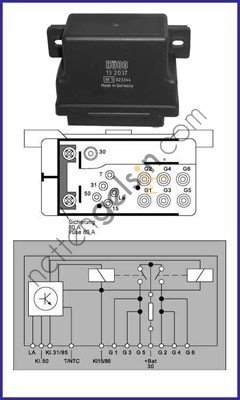HUCO HC:2502037 RÖLE KIZDIRMA 603 140 300 TD A0125459032 MERCEDES