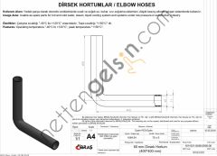 IBRAS 65358 DIRSEK HORTUMU Q 60mm 40cmx40cm  GENEL BİNEK RULO HORTUM