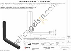 IBRAS 65357 DIRSEK HORTUMU Q 50mm 40cmx40cm  GENEL BİNEK RULO HORTUM