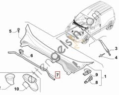OPAR 1395015080 ON CAM ALT IZGARA LASTIGI FIORINO BIPPER NEMO  FIAT BİNEK