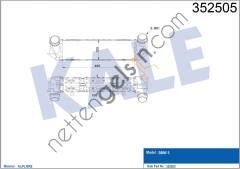 KALE 352505 TURBO RADYATORU BMW F10 F11 N20  BMW BİNEK TURBO RADYATÖRÜ