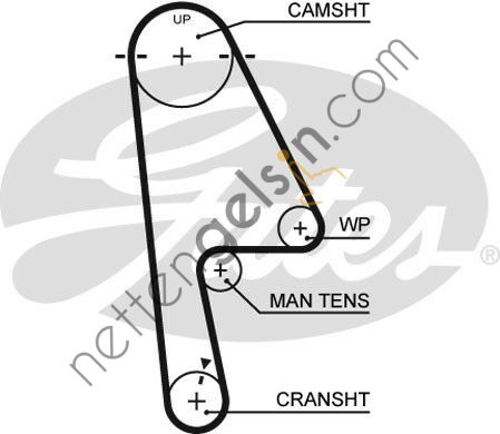 GATES GT:5529XS KAYIŞ TRİGER JP CIVIC 1.4 01-05 103RP220H HONDA