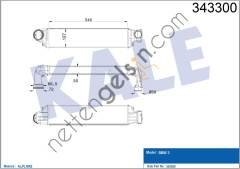 KALE 343300 TURBO RADYATORU BMW E46 M47 M57  BMW BİNEK TURBO RADYATÖRÜ