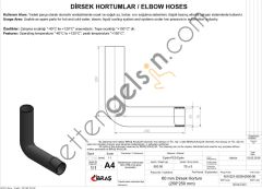 IBRAS 65325 60mm x 70mm 25cm x 25cm UNIVERSAL DIRSEK HORTUMU SICAK ve SOGUK SU KULLANIMI ICIN  GENEL BİNEK RULO HORTUM