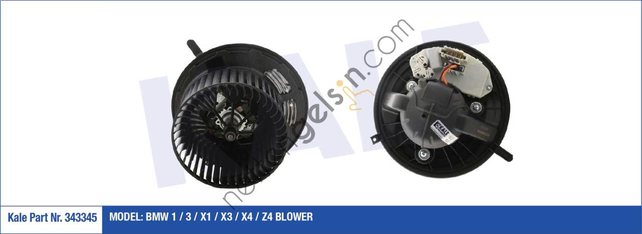 KALE 343345 KALORIFER MOTORU BMW 1 / 3 / X1 / X3 / X4 / Z4 12V   BMW BİNEK KALORİFER MOTORU