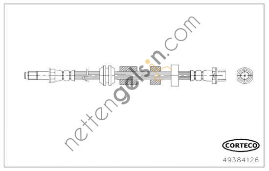 CORTECO 49384126 FREN HORTUMU VOLVO V40 13> ÖN 31317909 VOLVO