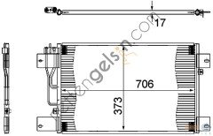 BEHR AC533000S KLİMA RADYATÖRÜ SCANIA P-G-R-T >(AC533000S) 1782207 SCANIA