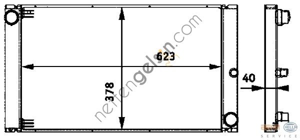 BEHR CR579000P RADYATÖR E-60 OTOM. 5.25D/5.30D/5.35D(CR579000P) 17117792832 BMW
