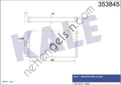 KALE 353845 KALORIFER RADYATORU ACTROS 501-502  MERCEDES AĞIR VASITA KALORİFER RADYATÖRÜ