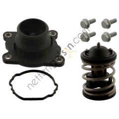 FEBI 44685 TERMOSTAT BMW F20 F21 F23 F32 F82 F36 F10 N47 KOMPLE  BMW BİNEK TERMOSTAT