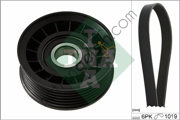 INA 529023210 ALTERNATOR KANALLI KAYIS C MAX 10 /> B MAX 13 />1,4 16V / 1,6 16V FIESTA FUSION  FORD BİNEK KANALLI V KAYIŞ