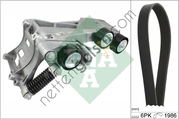 INA 529023310 KANALLI KAYIS SETI (KUTUKLU) A-CLASS W169 04>12 B-CLASS W245 05>11  MERCEDES BİNEK V KAYIS GERGI SETI