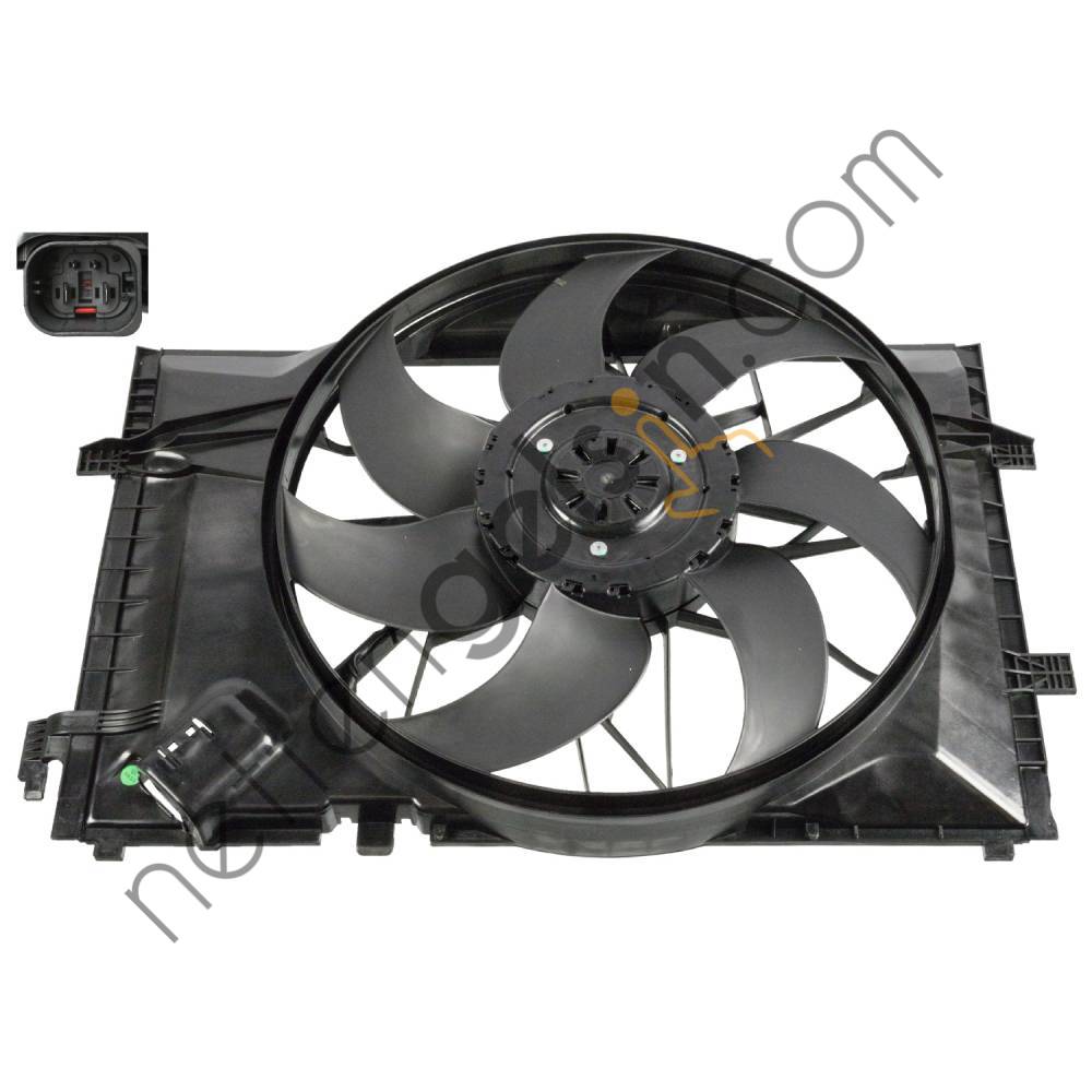 SWAG 10107457 RADYATOR FANI (KOMPLE) W203 00>07 CL203 02>08 S203 01>07 C209 02>09 A209 03>10 R171 04>11  MERCEDES BİNEK FAN MOTORU