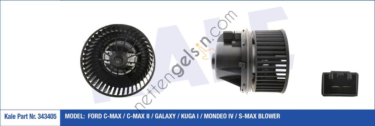 KALE 343405 KALORIFER MOTORU FOCUS II 03>11 MONDEO IV 07>14 I C MAX 04>10 KUGA 08>10 GALAXY (WA6) 06>15 KLIMALI  FORD BİNEK KALORİFER MOTORU