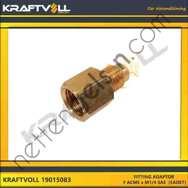 KRAFTVOLL 19015083 FITTING ADAPTOR F ACME x M1/4 SAE (5ADET)  GENEL BİNEK KLIMA SISTEM ÜRÜNLERI