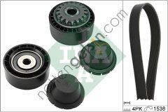 INA 529028010 V KAYIS SETI (KAYIS+4 KNL KASNAK+SERBEST RLM) D4F 1.2 16V CLIO  RENAULT BİNEK V KAYIS GERGI SETI
