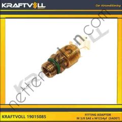KRAFTVOLL 19015085 FITTING ADAPTOR M 3/8 SAE x M1234yf (5ADET)  GENEL BİNEK KLIMA SISTEM ÜRÜNLERI